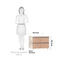 Ver imagem 2 de Mesa de Cabeceira Luciane 2 Gavetas Prime Plus 60 Cm
