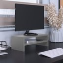 Ver imagem 3 de Kit 04 Suportes Para Monitor Stand Home Office Lap 63 cm L03 Cinza - Lyam Lyam Decor