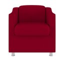 Ver imagem 3 de Kit 2 Poltronas Decorativas Reforçada Consultório Sala Suede Cor:Vermelho