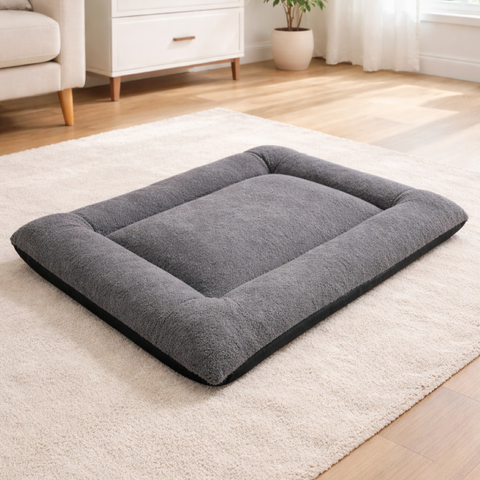 Cama para Cachorro e Gato Caminha Pet Microfibra com Bordas Quentinha 66x54x8cm