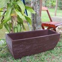 Ver imagem 2 de Vaso Planta 80x30 Jardineira Floreira Polietileno - MARROM CAFE 003