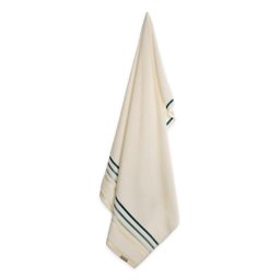 Toalha de Banho Karsten Fio Penteado Max Lumina Ivory/ Petróleo - 2