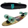 Skate Pro Mini Longboard Retrô Abec 7 Cruiser Bambu Mormaii - Modelo Tubarão - 7