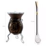 Kit De Chimarrão E Tereré Cuia Tradicional Gaúcha Com Bomba Cavalo - 3