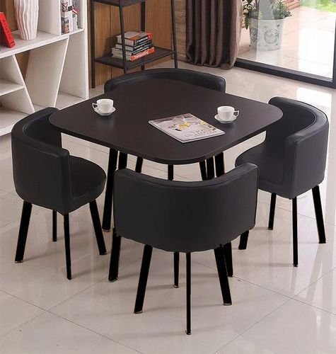 Mesa de Jantar Minimalista com 4 Cadeiras Compacta 1m2:base da Cadeiras ...