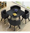 Ver imagem 3 de Mesa de Jantar Minimalista com 4 Cadeiras Compacta 1m²