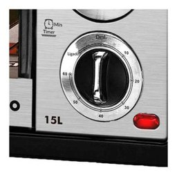 Forno elétrico 15L Preto 127v Philco - 6