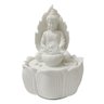 Fonte Decor Buda Folha na Lotus em Po de Marmore Bivolt 31cm - 1