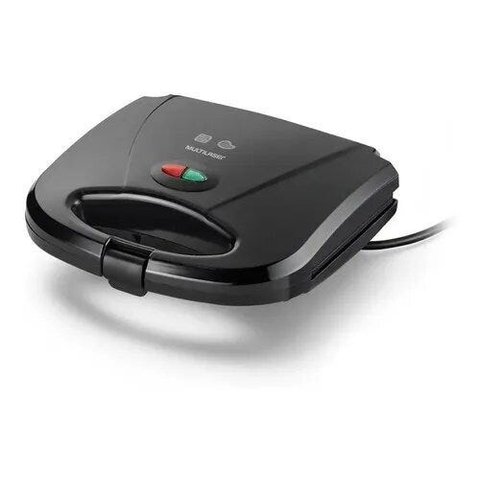 Sanduicheira Minigrill Gourmet 127V com 750W Chapa Dupla e com Revestimento Antiaderente Preta Multi