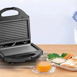 Sanduicheira Minigrill Gourmet 127V com 750W Chapa Dupla e com Revestimento Antiaderente Preta Multi - 3