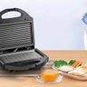 Sanduicheira Minigrill Gourmet 127V com 750W Chapa Dupla e com Revestimento Antiaderente Preta Multi - 3