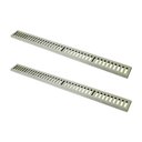 Ver imagem 1 de Kit 2 Ralo Grelha Linear Caixilho em Alumínio Bege 15x100cm