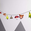 Ver imagem 4 de Luminária Infantil Animais do Bosque Cormilu Led, À Pilha, 10 Bolas, 1.5m
