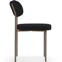 Ver imagem 2 de Kit 04 Cadeiras Decorativa Estofada para Sala de Jantar Melina Base Arena L02 Suede Preto - Lyam
