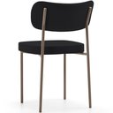 Ver imagem 4 de Kit 04 Cadeiras Decorativa Estofada para Sala de Jantar Melina Base Arena L02 Suede Preto - Lyam