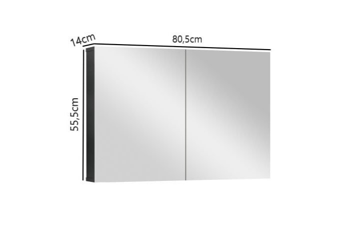 Ver imagem 4 de Espelheira para banheiro Preto Industry 80 - Armario Banheiro