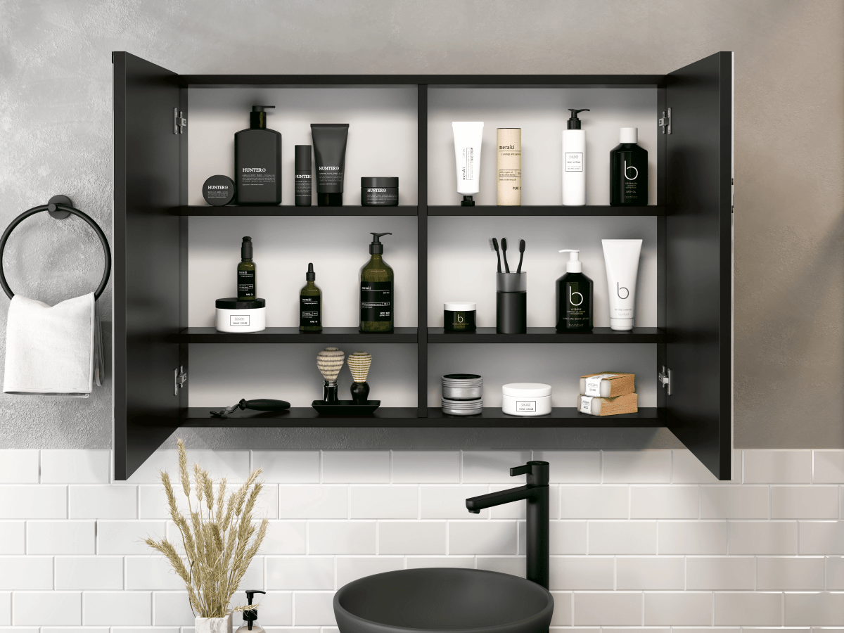 Ver imagem 2 de Espelheira para banheiro Preto Industry 80 - Armario Banheiro