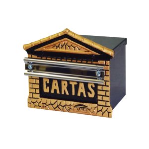 Caixa Correio Cartas Francesa Detras para Grade 15x21x12cm