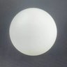 Vidro Esfera Globo Bola de 10cm Diâmetro Fosco sem Colar - Branco - 6