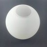 Vidro Esfera Globo Bola de 10cm Diâmetro Fosco sem Colar - Branco - 4