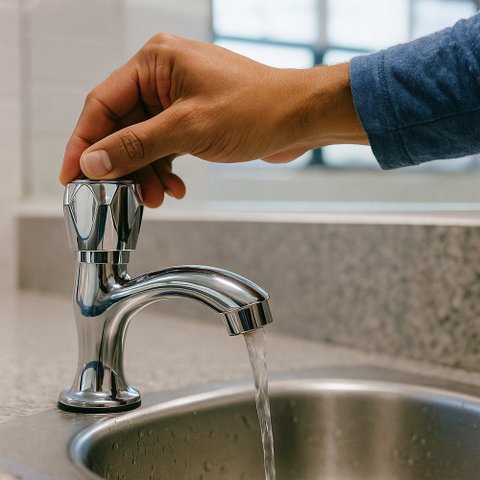 Torneira Cromada Lavatório Mesa Bica Alta Torneira Cozinha Banheiro