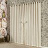 Cortina Império Bege com Voil 3,00M X 2,70M - 1