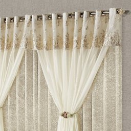Cortina Nobreza Bronze com Voil 2,00M X 1,70M - 2