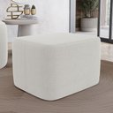 Ver imagem 2 de Puff Decorativo Living Yumi Retangular 60cm Bouclê Off White - Desk Design