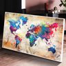 Quadro Mapa Mundi Colorido:120x80 cm/BORDA INFINITA - 4