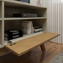 Ver mais imagens de Rack para TV até 50 Polegadas 1 Porta Houston - Off White/Cinamomo