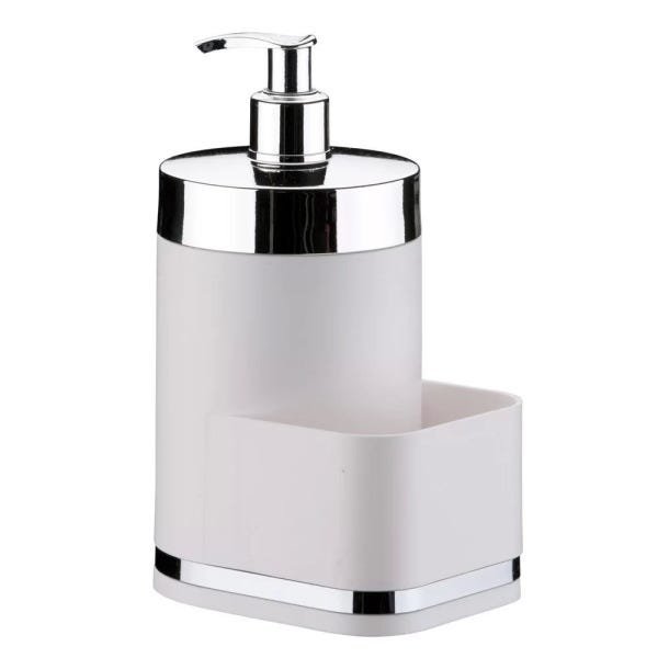 Dispenser Para Detergente de Pia Em Plástico PS Eleganza - Branco - 4