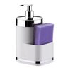 Dispenser Para Detergente de Pia Em Plástico PS Eleganza - Branco - 1