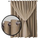 Ver imagem 3 de Cortina Sala e Quarto 5,50x2,80 Tecido Blackout Ana Bege