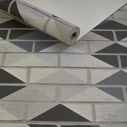 Papel de Parede Importado Infantil Tijolinho Desenho Losango - 2