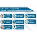 Ver imagem 2 de Cama Box Baú Casal: Colchão Espuma Probel D20 Guarda Costas Resistente Black + Base CRC Courano