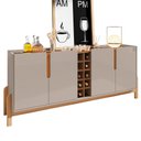 Ver imagem 5 de Sala de Jantar Lizz com Cristaleira e Buffet Aparador com Adega Off White/cedro - Casa D