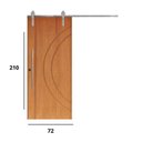 Ver imagem 3 de Porta Correr 10 Trilho Soft Aparente Puxador Tubo 60cm 72cm x 210cm Concept Rodam Abertura Direita Branco