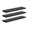3 Chapas/Prateleiras MDF Preto 15mm - 50 x10 cm - 1