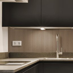 Kit 10 Painel Ripado Prime Madeira Pvc Carvalho Lisboa Dual Touch 2,9m X 16cm - 3