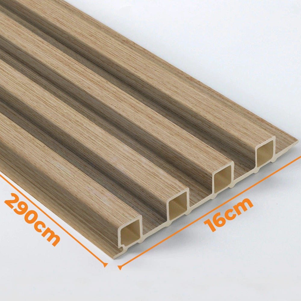 Kit 10 Painel Ripado Prime Madeira Pvc Carvalho Lisboa Dual Touch 2,9m X 16cm - 5