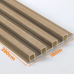 Kit 10 Painel Ripado Prime Madeira Pvc Carvalho Lisboa Dual Touch 2,9m X 16cm - 5