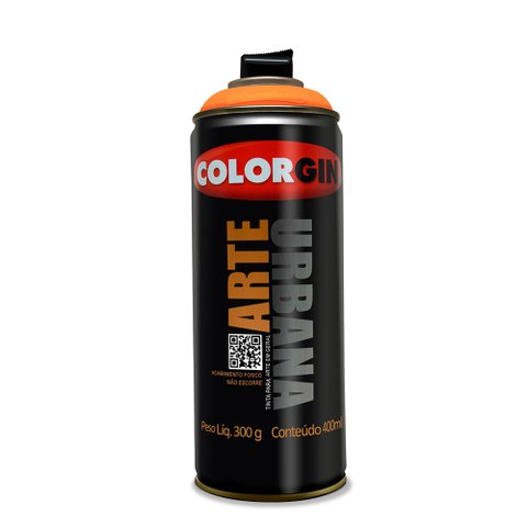 Spray Laranja Marte Fosco Arte Urbana Colorgin 968