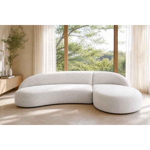 Sofá Luxuoso Sala de Estar Modular 290cm Aiko