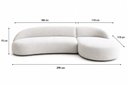 Ver imagem 3 de Sofá Luxuoso Sala de Estar Modular 290cm Aiko