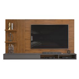 Painel para Tv até 60 Polegadas 2 Prateleiras Bento Dj Móveis Freijó/cinza Urbano - 3