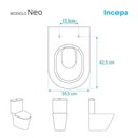 Ver imagem 3 de Assento Sanitário Poliester Soft Close Neo Branco para vaso Incepa