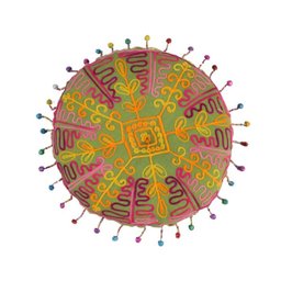 Almofada Raio de Sol em Algodão - 24x5 cm - 1