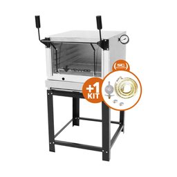 KIT - Forno Gás Industrial Roma Inox FIRI60 + Kit Gás - Venâncio - 2
