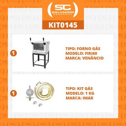 KIT - Forno Gás Industrial Roma Inox FIRI60 + Kit Gás - Venâncio - 3
