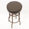 Banqueta Bar Alta Giratória cor Ferrugem Assento Marrom - Poltronas do Sul - 2